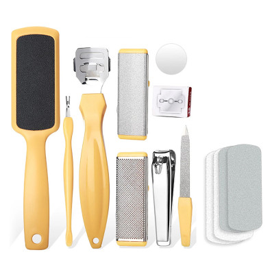 ?ခြေထောက် အလှပြုပြင်ကိရိယာအစုံ ?All-in-one Pedicure Kit, Professional 10pcs Foot Care Set?