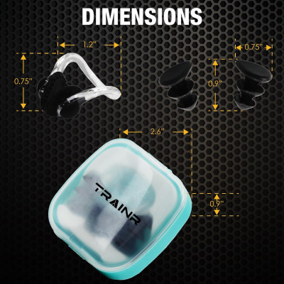 ?‍♀️ရေကူး နားကာနှင့် နှာခေါင်းကပ် Swim Smart & Stylish with ?Nose Clip ? Ear Plugs Set ?‍♂️