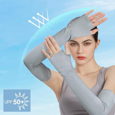 ❄️အပူကာလက်ရှည်အစွပ်☀️UV Protection Arm Sleeves?