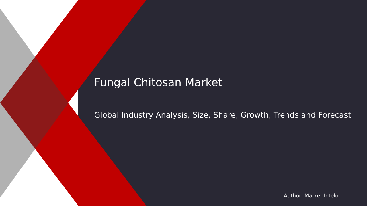 Fungal Chitosan Market Research Report 2034