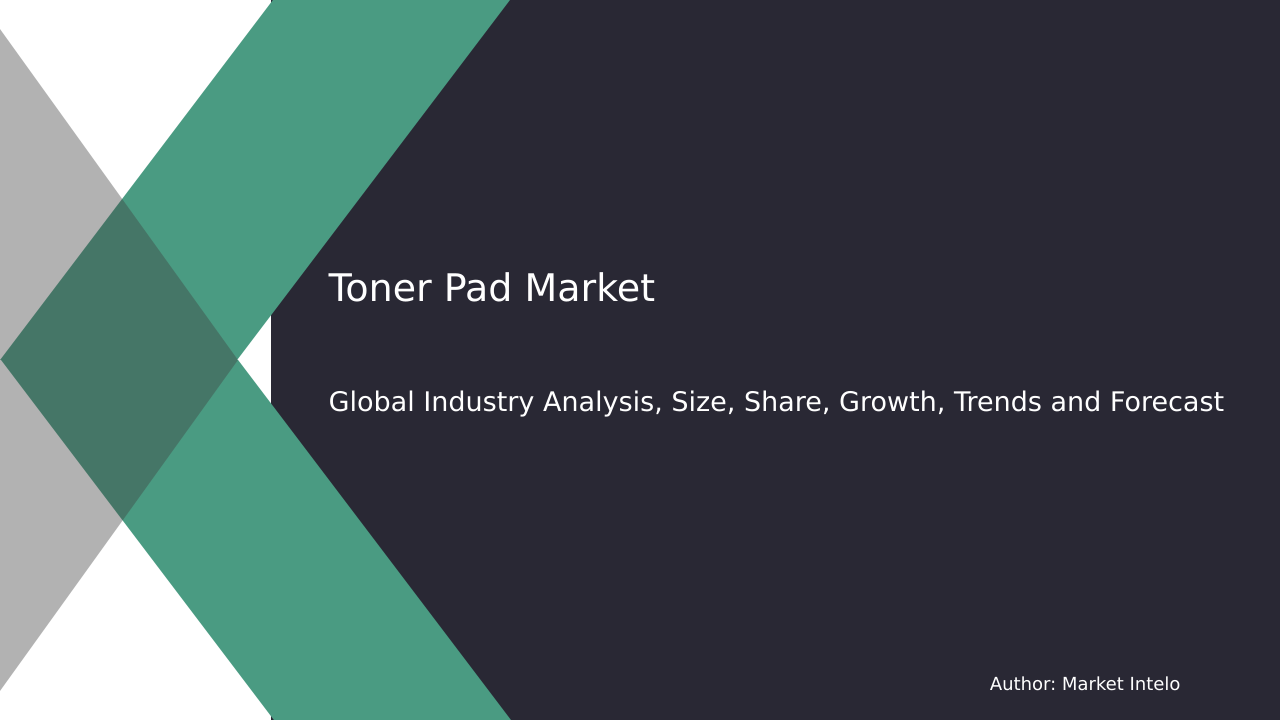 Toner Pad Market Research Report 2033
