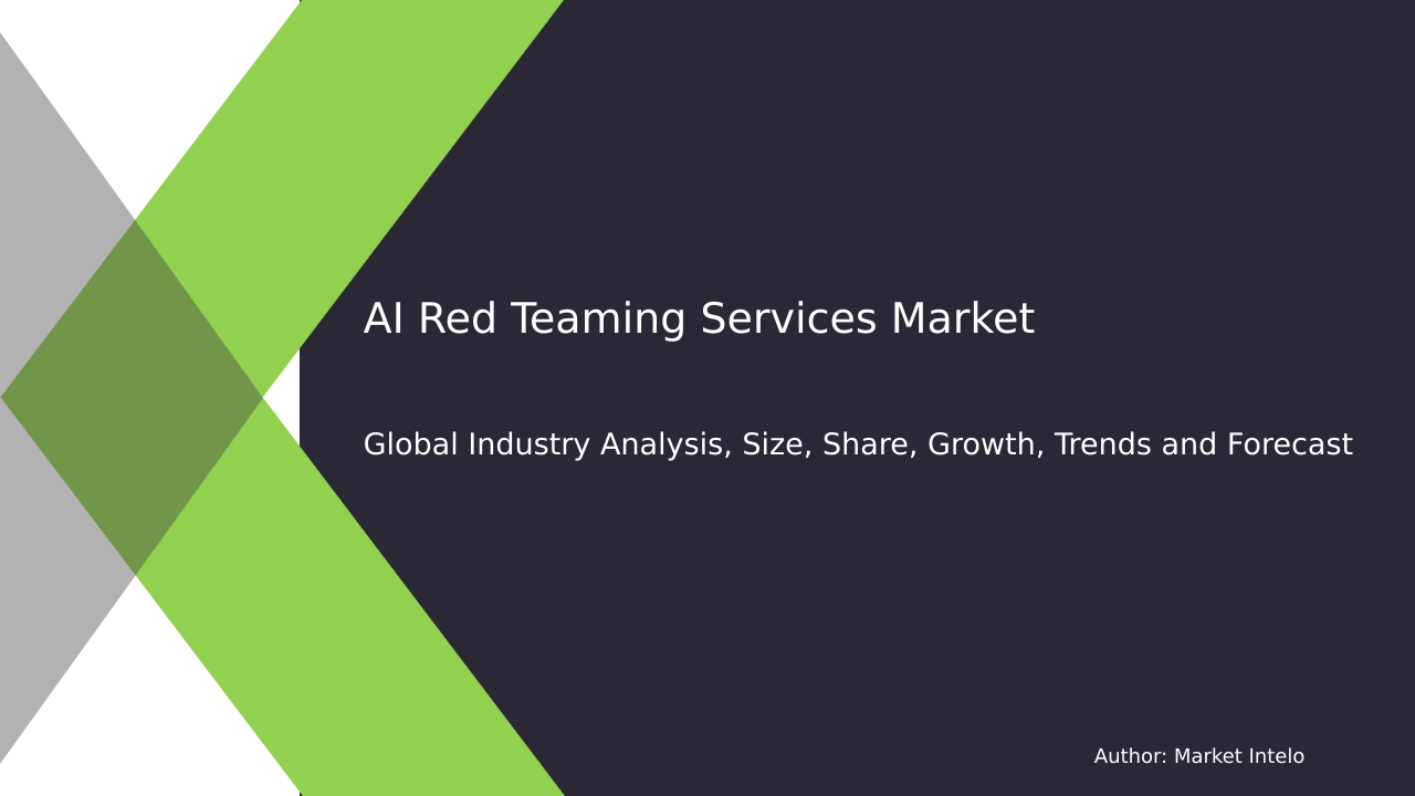 AI Red Teaming Services Market Research Report 2033
