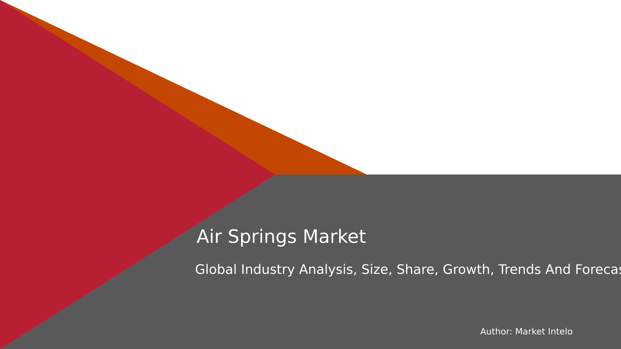 Air Springs Market Research Report 2033